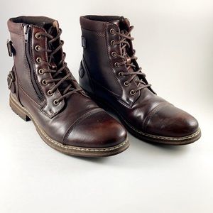 Men’s Faux Leather Ankle Boots
